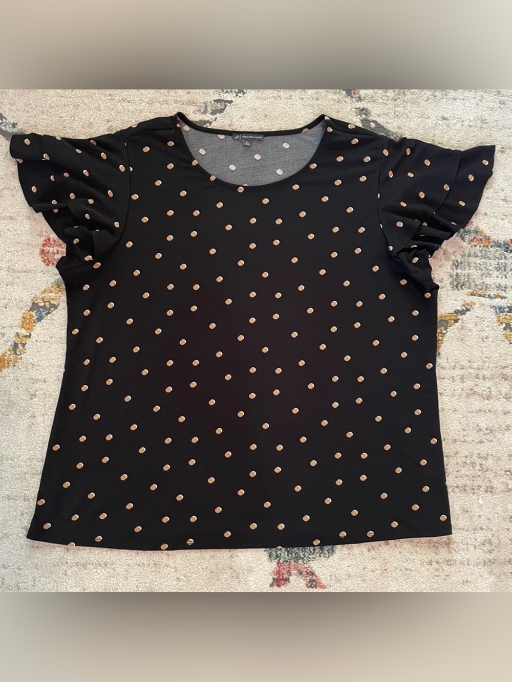 Adrianna Papell Flutter Sleeve Top 2X